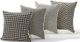 Giftcraft 4-Piece Black/Cream Assorted Handloom Pillow Set-0