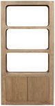 Dovetail Furniture Leandra Weathered Natural Bookcase-1