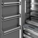 ZLINE Autograph Edition 18 in. 8.6 Cu. Ft. Panel Ready Left Hinge Column Freezer with Graphite Gray Interior and Polished Gold Accents-2