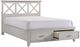 Bernards Nova II Gray Queen Panel Storage Bed-0