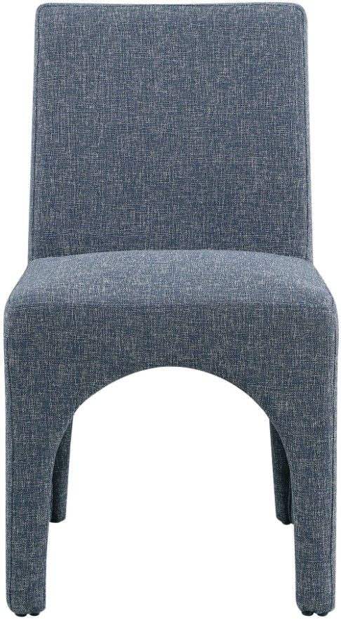Meridian Furniture Gramercy Blue Upholstered Dining Side Chair-1