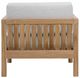 Dovetail Furniture Boe Light Gray/Natural Fabric/Teak Outdoor Sofa Chair-4