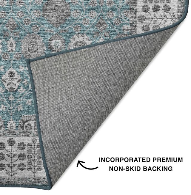 Dalyn™ Rug Company Hatay HY8 Teal 5'x8' Area Rug-2