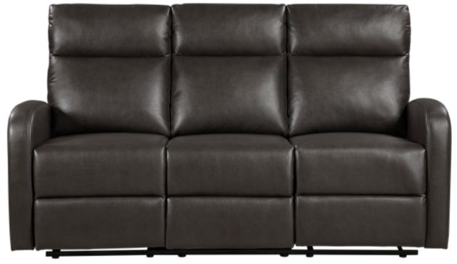 Homelegance® Allen Espresso Manual Double Reclining Sofa-2
