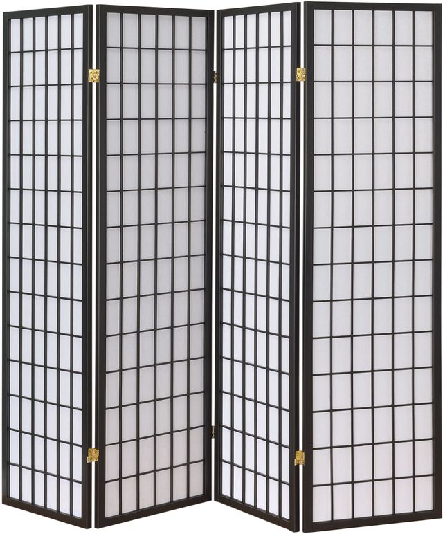 Coaster® Roberto Dark Grey/White 4Panel Folding Screen Fred's