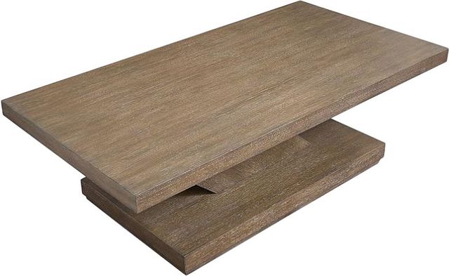 Magnussen Home® Lansbury Antique Wheat Rectangular Cocktail Table with Casters-3