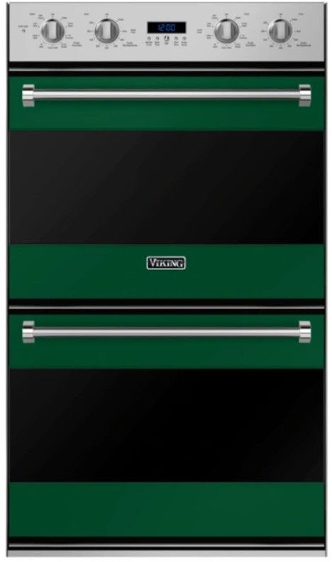 Viking® 3 Series 30" Ivy Double Electric Wall Oven-0