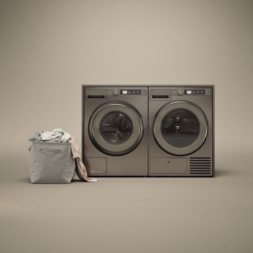ASKO 5 Series 5.2 Cu. Ft. Titanium Ventless Electric Dryer-3