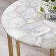 Crestview Collection Katherine Cream Accent Table with Gold Base-3