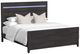 Elements International Tobias 4-Piece Black King Panel Bedroom Set-1