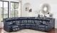 Homelegance® Junipero 3-Piece Blue Power Reclining Sectional-1
