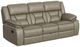 Elements International Engage Corral Gray Manual Reclining Sofa with Drop-Down Table-0