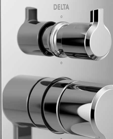 Delta Pivotal® Monitor® 14 Series Lumicoat® Chrome 6-Function Integrated Diverter Trim-1