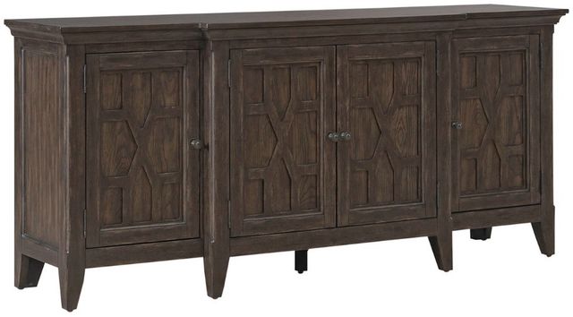 Liberty Furniture Paradise Valley Saddle Brown 76" TV Console-0