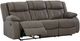 Signature Design by Ashley® First Base Gunmetal Reclining Sofa -4