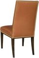 Vanguard® Furniture Customizable Michael Weiss Hanover Button-Back Leather Side Chair-2