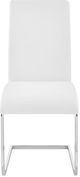 Armen Living Amanda 2-Piece White/Chrome Side Chairs-3