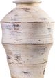 TOV Furniture Visha Scalloped Distressed Cream Terracotta Decorative Vase-3