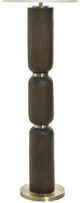 Stylecraft Walnut Gold Floor Lamp-2