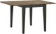 Intercon Harper Pecan Top Drop Leaf Table with Brushed Brown Base-0
