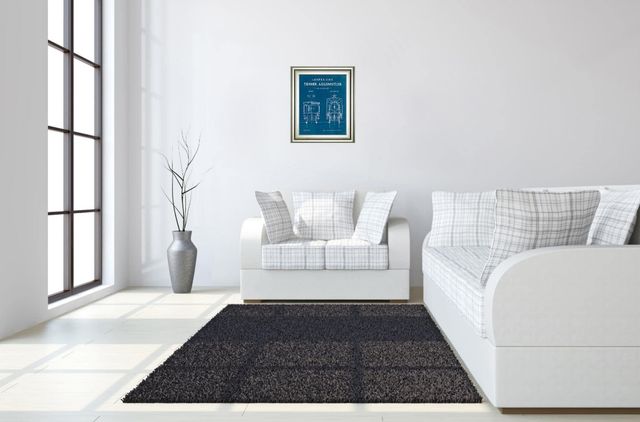 Classy Living Wild Apple Portfolio Locomotive Blueprint III Wall Art-1