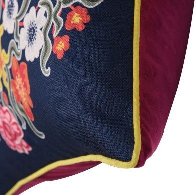 Stylecraft Tinck Dark Blue/Velvet Throw Pillow-2