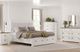 Magnussen Home® Kingston Whisper White California King Panel Storage Bed with Upholstered Headboard-1