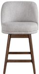 Armen Living Sadie Brown/Taupe Swivel Bar Stool-1