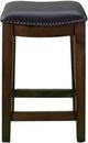 Bernards Carmina 2-Piece Black/Brown Stool Set-3