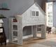 Donco Kids Clubhouse Brushed Driftwood Youth Twin Tall Loft Bed-1
