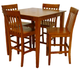Allwood Furniture Group #88 Dirty Oak Wood Veneer 5 Piece Dining Set-0