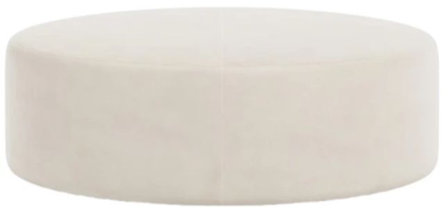 Bernhardt Lolo Bernhardt Living Beige Leather Ottoman-1