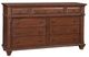 American Woodcrafters 2400 Sedona Cinnamon Cherry Dresser-0