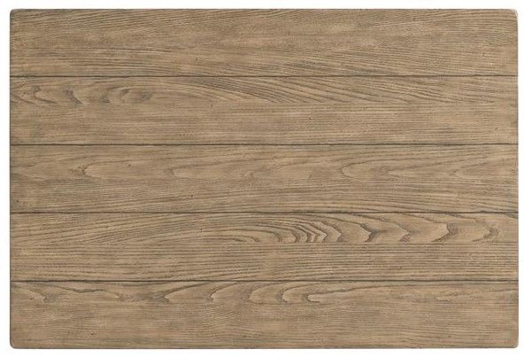 Riverside Furniture Barrington Antique Oak Rectangular Coffee Table with Matte Black Base-3