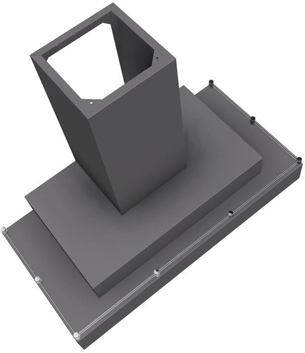 Vent-A-Hood® 42" Gunsmoke Contemporary Wall Mount Range Hood-1