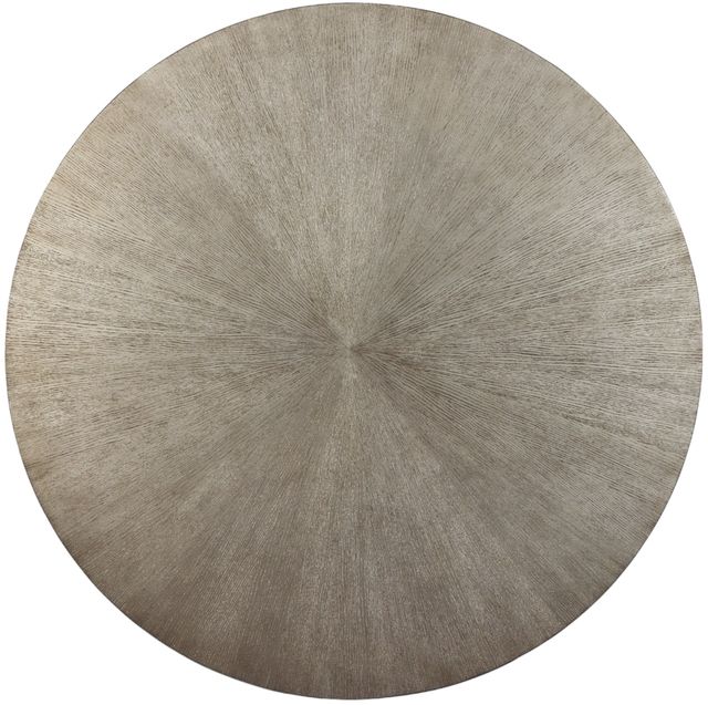 Signature Design by Ashley® Ranoka Platinum Round Cocktail Table with Antique Gold Legs-1