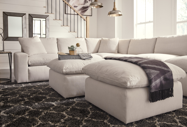 Signature Design by Ashley® Savesto Ivory Oversized Accent Ottoman-2