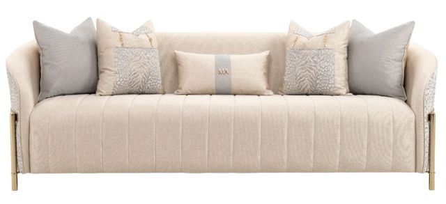Michael Amini® Lisbon Gold/Opal Sofa-2
