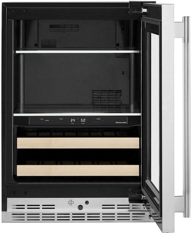 KitchenAid® 24" 4.8 Cu. Ft. PrintShield™ Stainless Steel Beverage Center -1