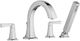 American Standard Townsend® Polished Chrome Deck Mounted Roman Tub Filler with Hand Shower-0