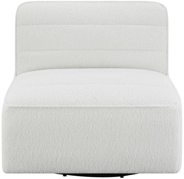 Coaster® Upholstered Swivel Armless Chair -1