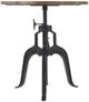YHD Brown Pub Table with Black Base-2