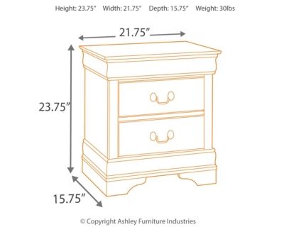 Signature Design by Ashley® Alisdair Dark Brown Nightstand-7