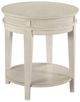 England Furniture Serra Classic Whtie Round End Table-0