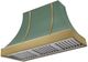 AGA Cascade 48" Mineral Green Wall Mounted Range Hood with Antique Brass Trim-0
