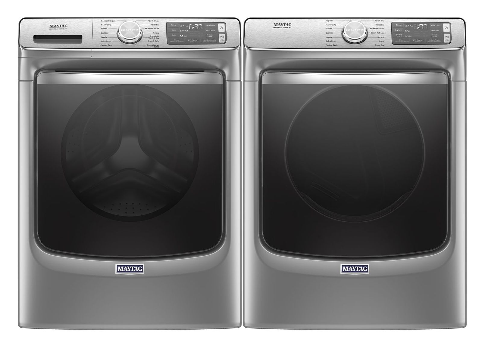 Maytag® Metallic Slate Front Load Laundry Pair