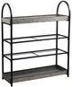 A & B Home Antique Gray Four-Tier Metal Outdoor Shelf-0
