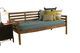 Kodiak Furniture Boho Linen Aqua/Rustic Walnut Twin Daybed with Mattress-0