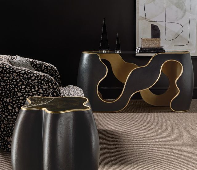 Hooker® Furniture Melange Even and Flow Black End Table-1