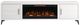 Legends Home Real Cozy Malibu White 95" Fireplace Console-4